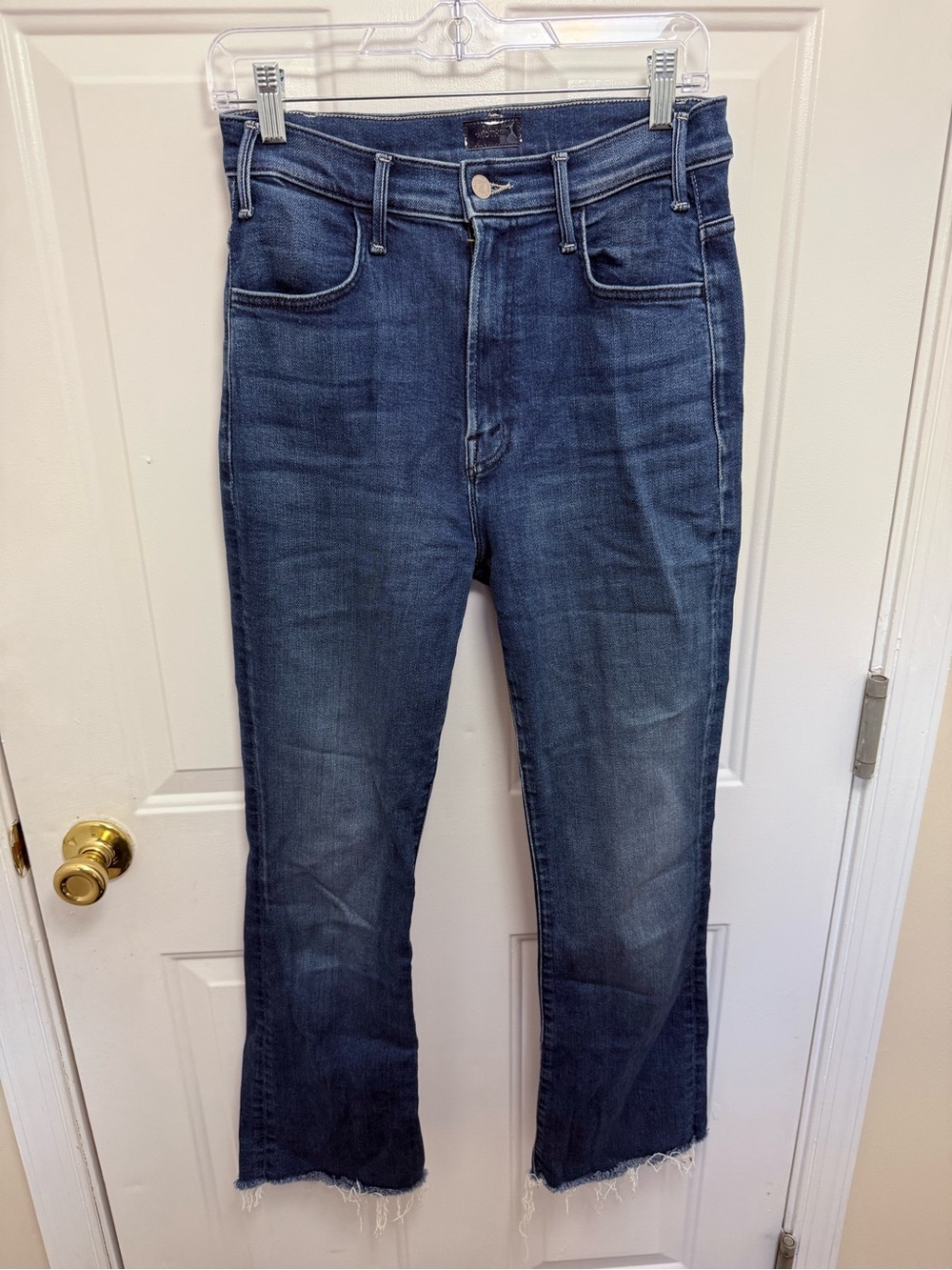 Mother The Hustler Flood Fray Whatever You Want Jeans 28 Casual Denim Comfy